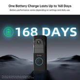 R112 5MP 160° Ultra-Wide View Wired/Battery Doorbell Camera Pack with 16GB microSD Card